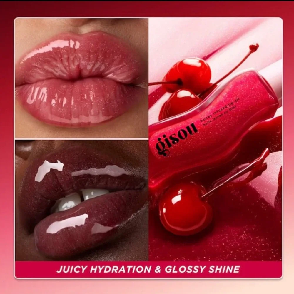 Gisou honey infused lip oil Cherry on the cake - Limited Edition NIB